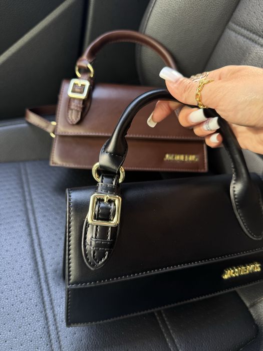 Сумка Jacquemus Le Chiquito Long Boucle Black. Сумка жакмюс