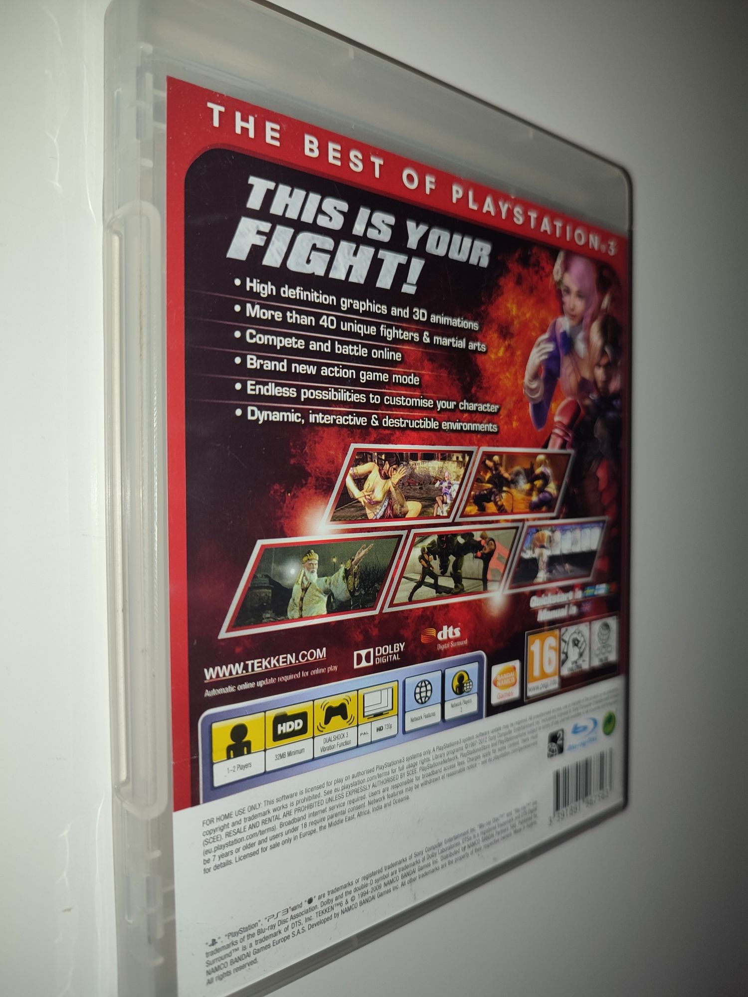 Gra Ps3 Tekken 6 gry PlayStation 3 GTA V UFC Mafia Sniper Crash NFS GT