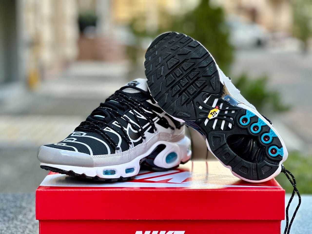 ТОП ПРОДАЖ! Кросівки Nike Air Max TN Plus Lace Toggle Black Grey