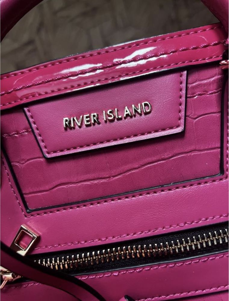 river island розовая сумка тоут