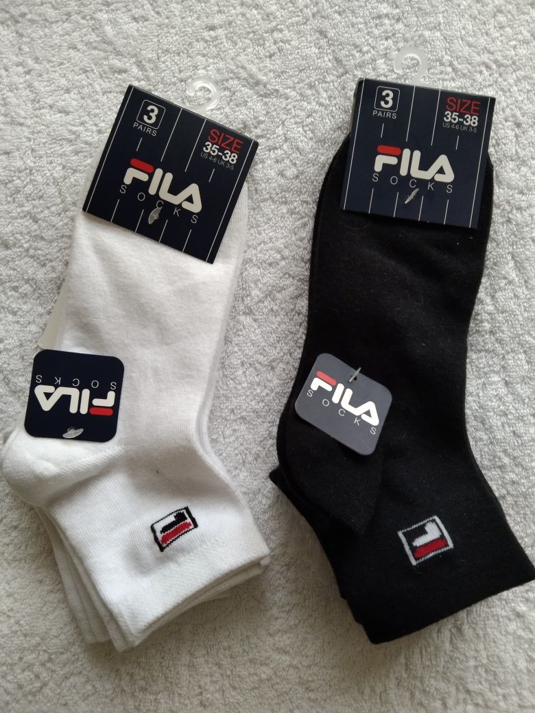 Fila skarpetki skarpety damskie 36 37 38 stopki getry buty