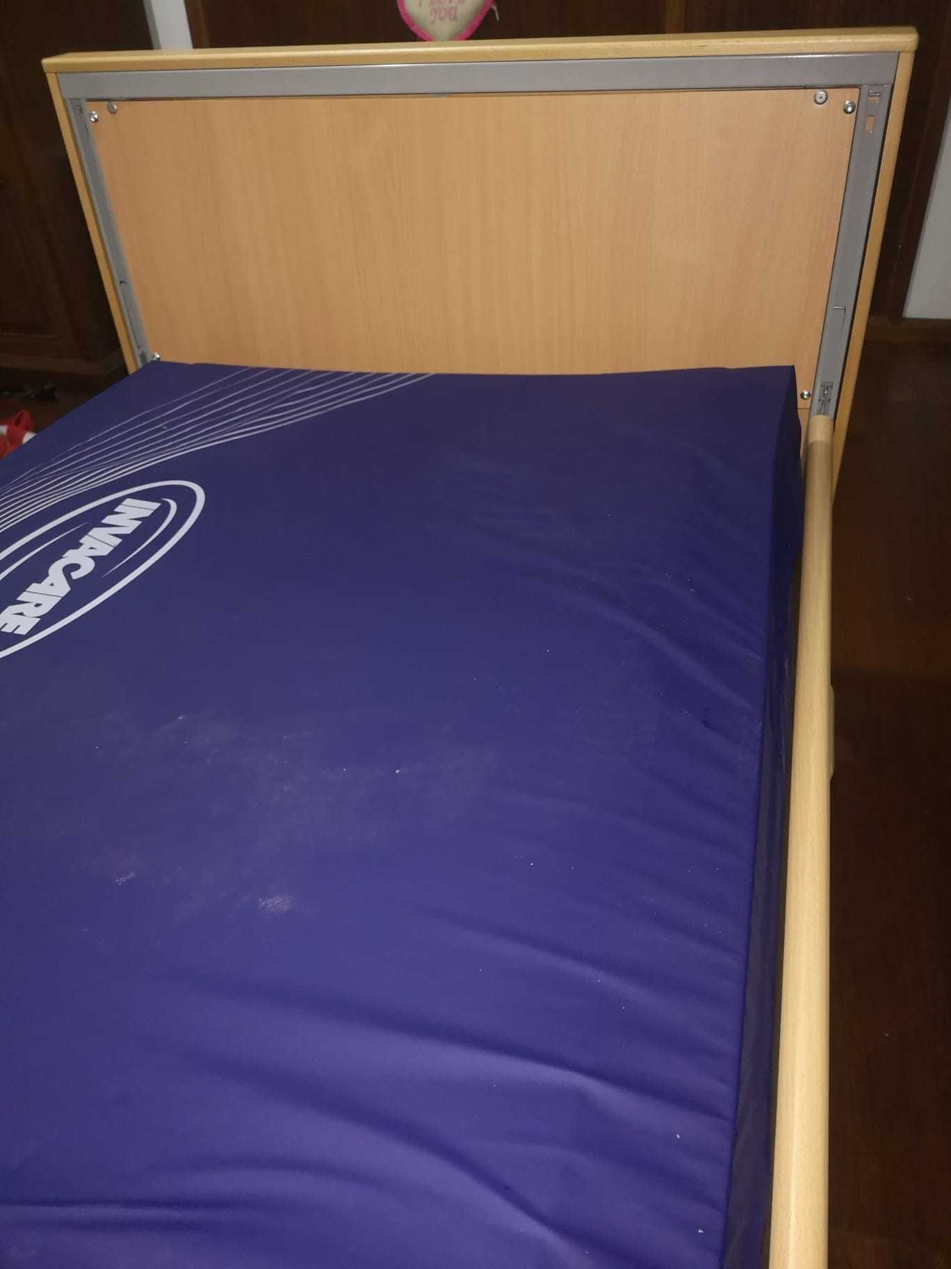 Cama articulada elétrica + colchão anti-escaras