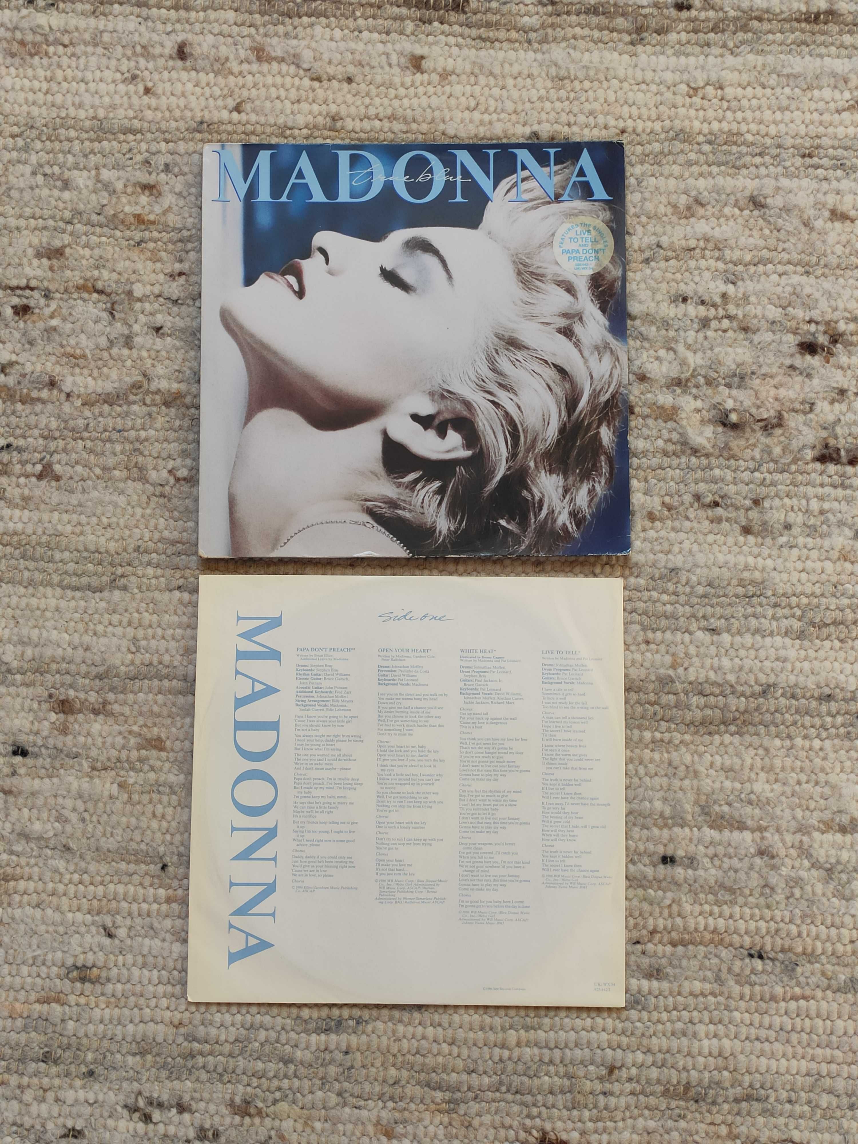 Madonna LP True Blue, 1. wyd. euro. 1986, winyl LA ISLA BONITA