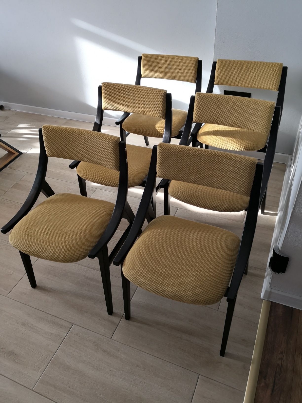 Komplet krzeseł Skoczek, po kompletnej renowacji GFM-57, 6szt, PRL,