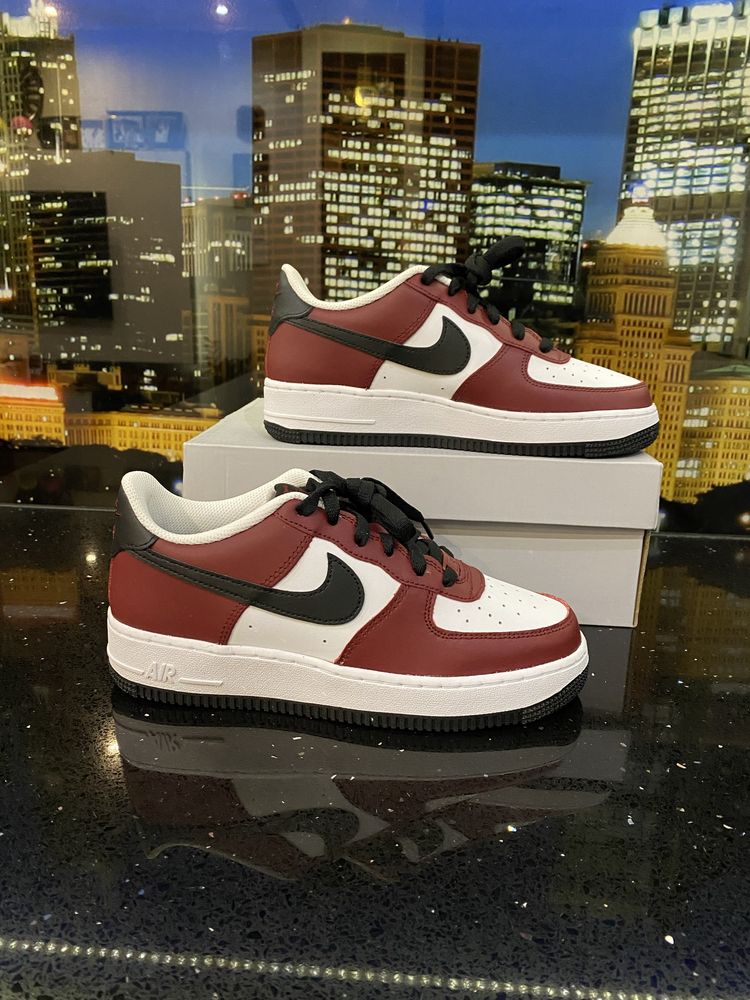 Buty Nike Air Force 1 Low LV8 Chicago 38,5 Red Black White AF1 Nowe OG