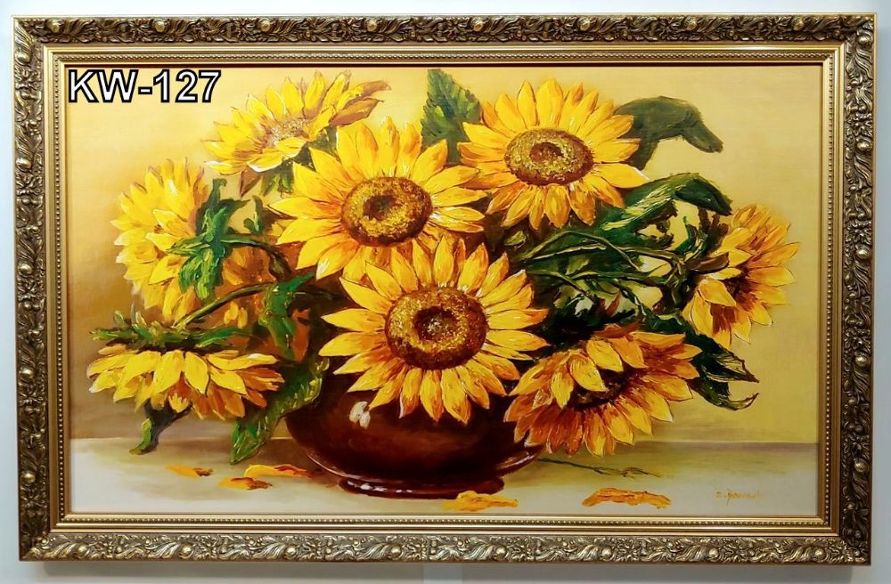 Obrazy reprodukcje w złotej stylowej ramie 110X70 CM