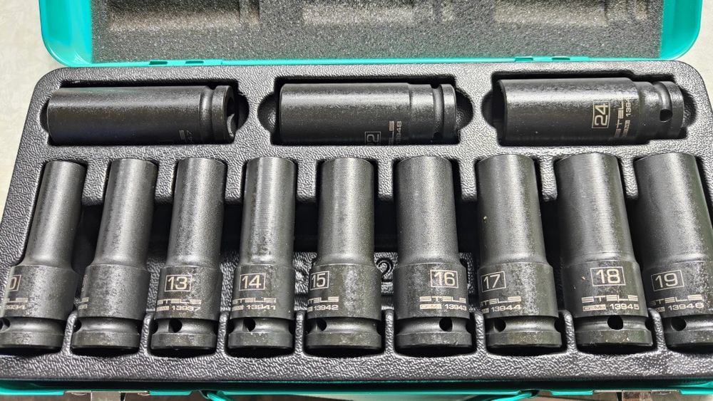 Набір ударних головок 1/2 Stels 10-24 мм 12шт подовжені