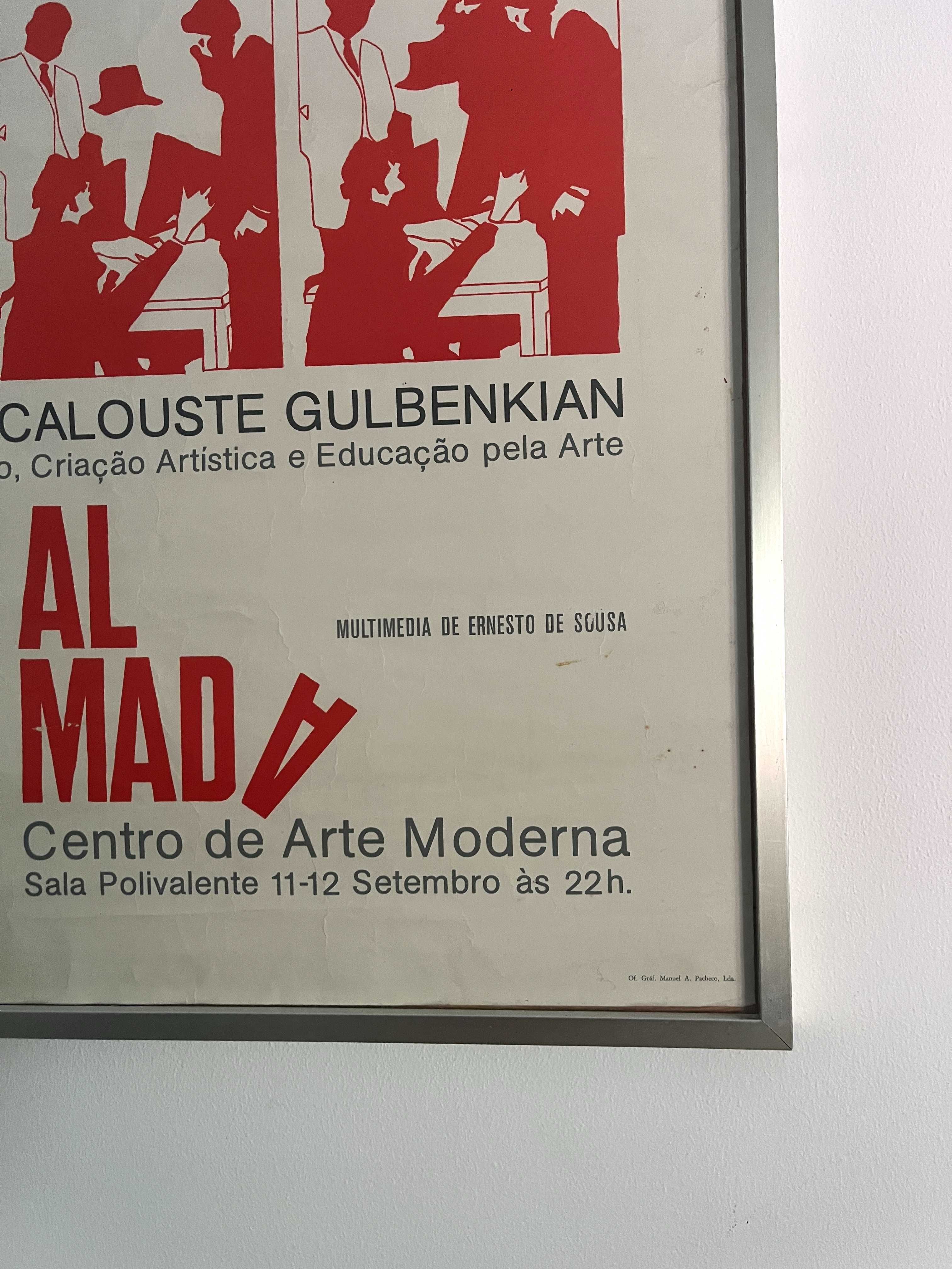 Almada Um Nome de Guerra Gulbenkian Cartaz original 1984