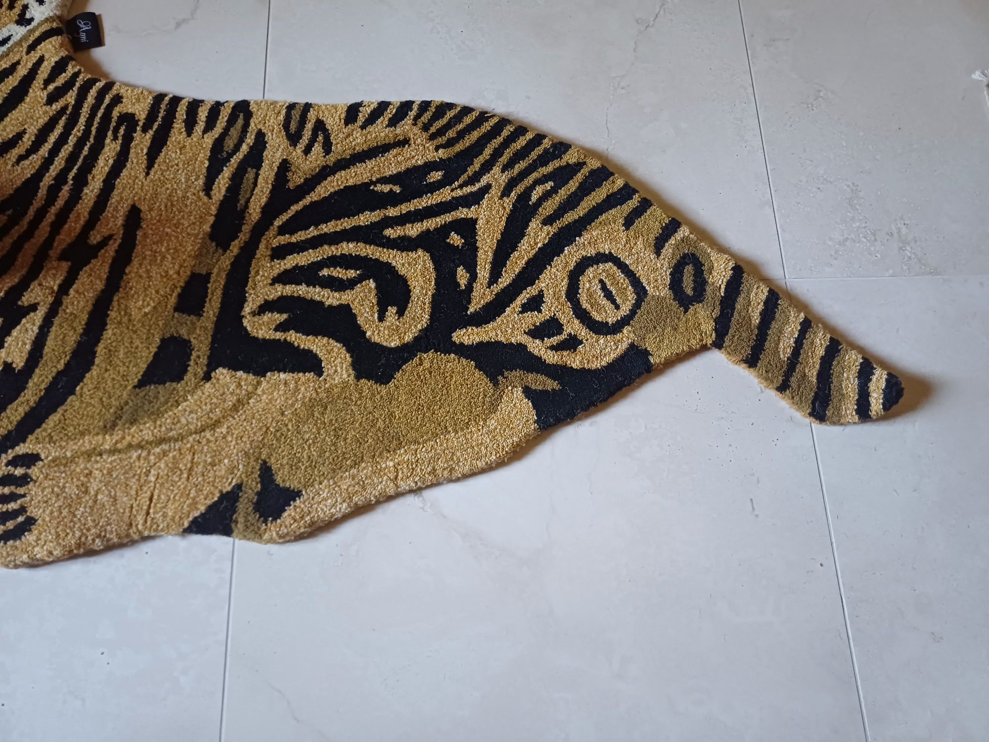 Dywan dywanik 100% wełniany Tygrys Tiger Rug by Agni