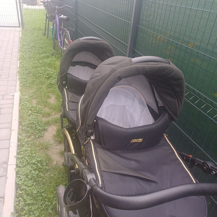 Bliźniaczy wózek junama diamond