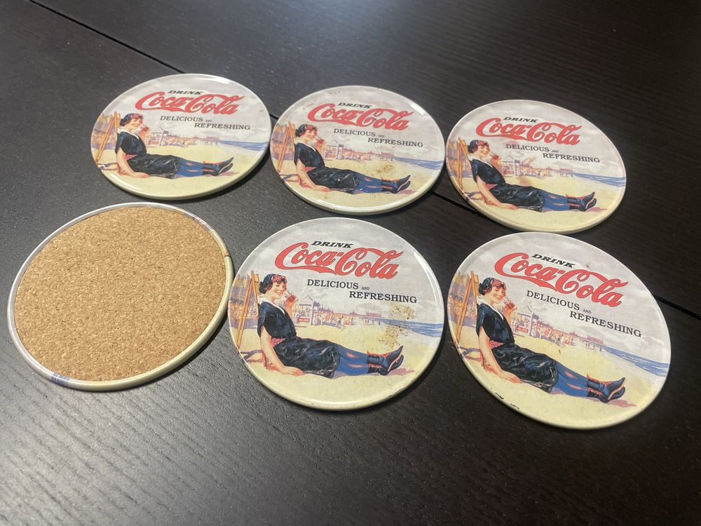 Base copos vintage coca-cola