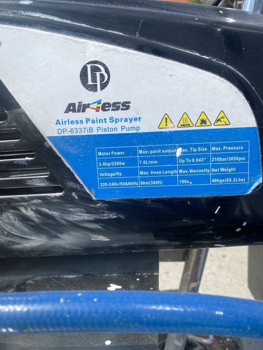 Безповітряний фарбувальний апарат DP-6337ib (для шпаклівки)