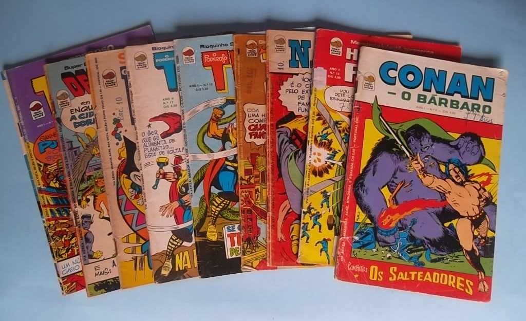 7 Revistas Editora BLOCH : Conan, Thor, Namor, etc.
