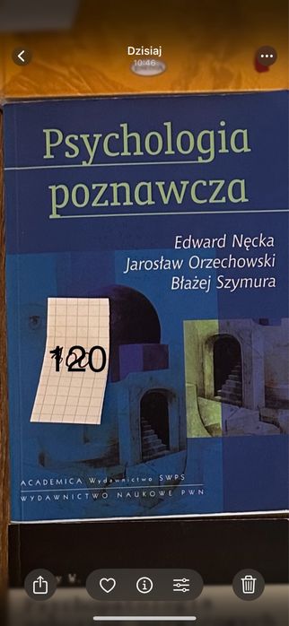 Psychologia poznawcza E. Necka J. Orzechowski B.Szymura