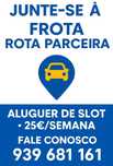 Junte-se à Frota Rota Parceira Aluguer de Slotes 25€ p/semana