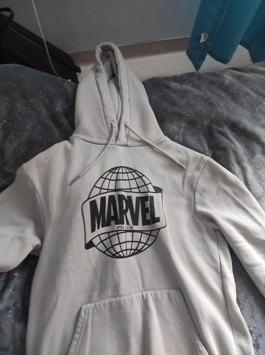 Bluza beżowa house Marvel z kapturem