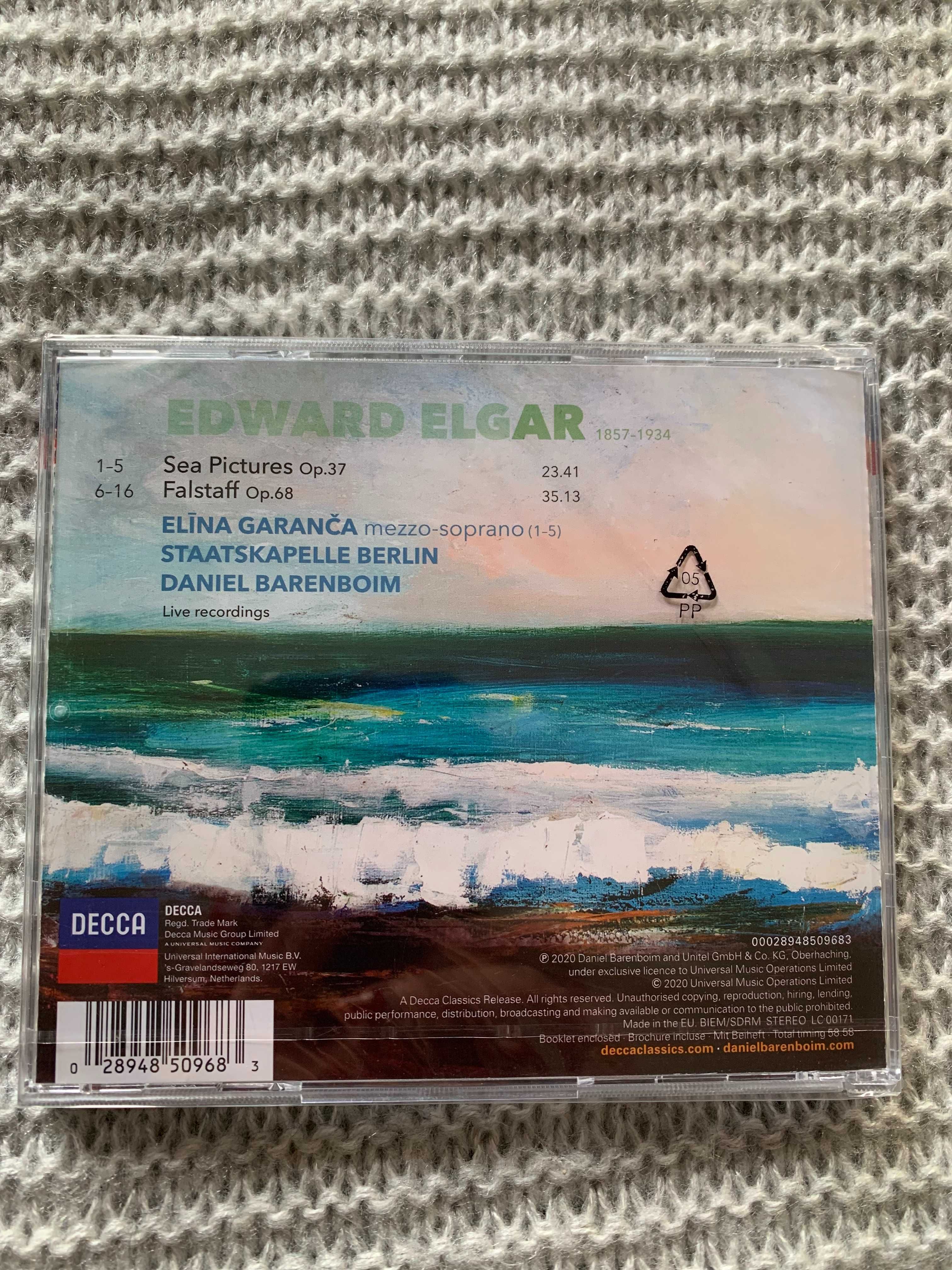Elgar Sea Pictures Daniel Barenboim CD Nowa w folii