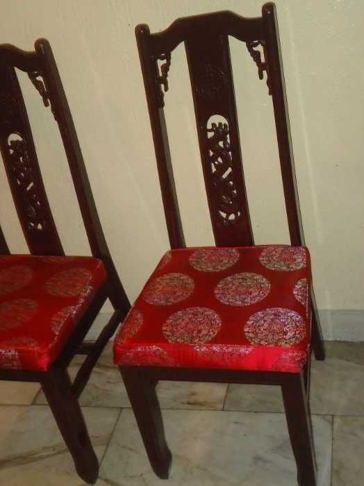 Cadeiras chinesas,como novas,madeira maciça,10% Desconto