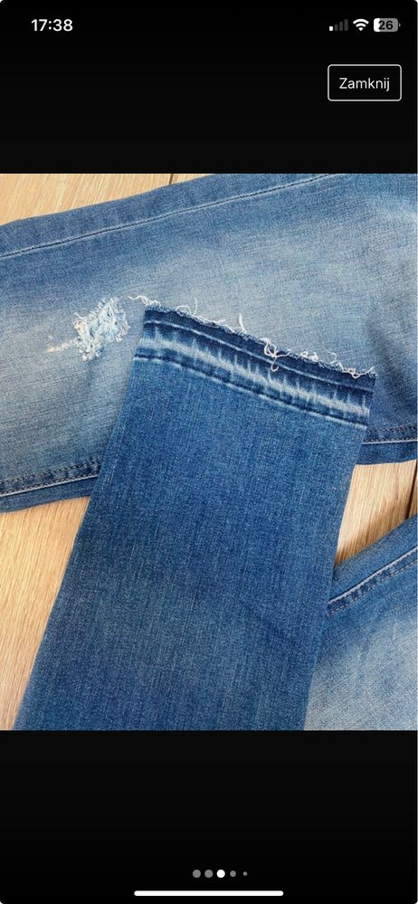 Spodnie jeansy ciążowe h&m