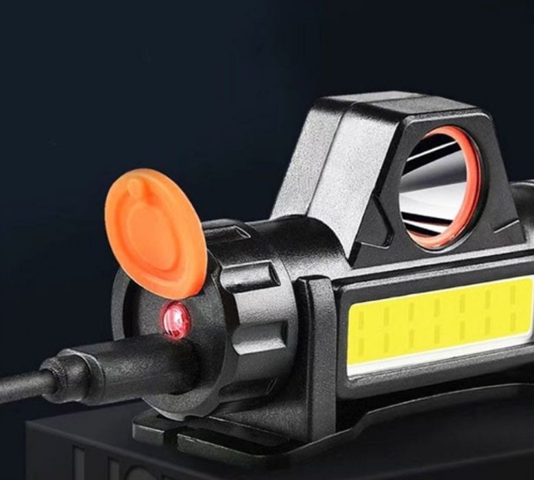 Освещение, фонарь налобный светодиодный Super light с аккумуля