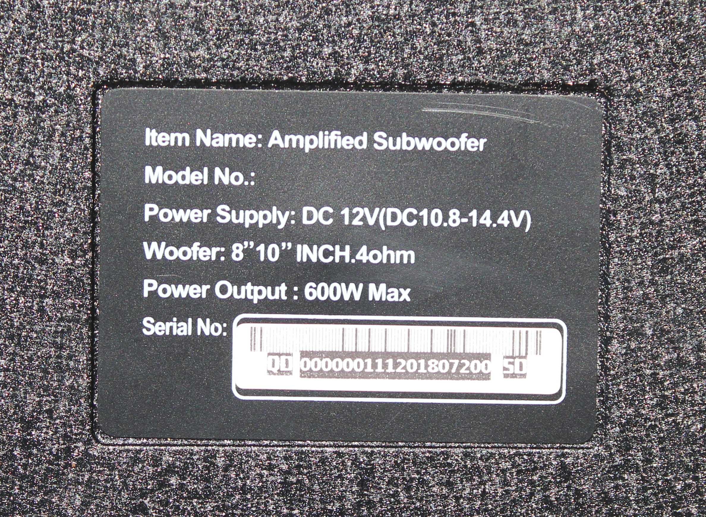 Автомобильный сабвуфер Kuerl Amplified Subwoofer 8"10"inch.4ohm 600w