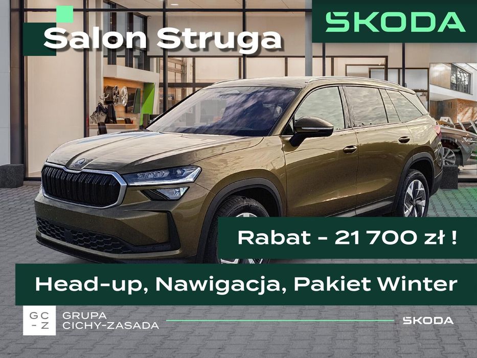 Skoda Kodiaq Wyświetlacz Head-up, Nawigacja, Pakiet Winter, Dostępny od ręki!