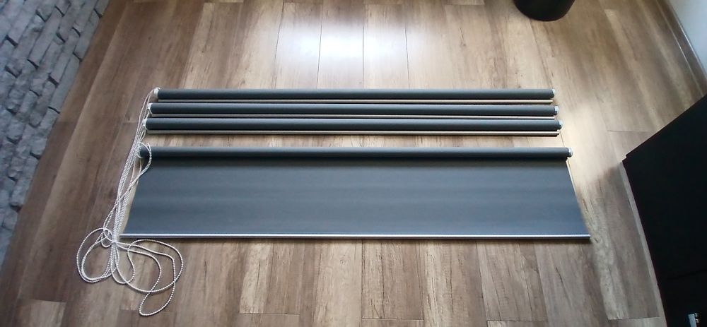 Rolety kolor szary szerokość 160 cm