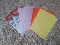 KARTKI Wkład do Segregatora A4 50 arkuszy kolorowy