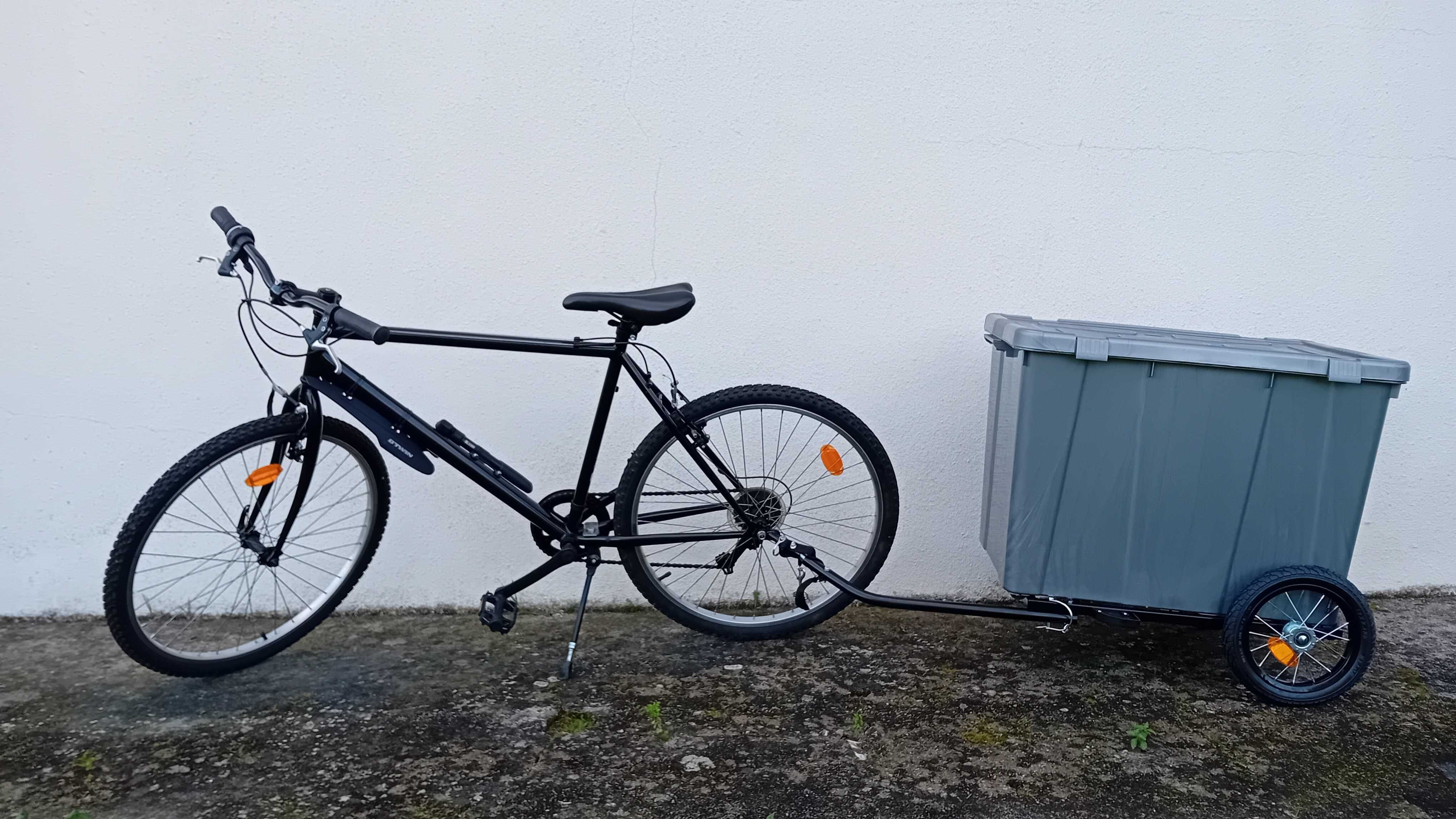 Bicicleta BTT com Atrelado