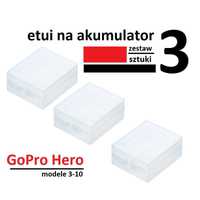 etui na akumulator GoPro Hero modele 3-10 - zestaw 3 sztuki