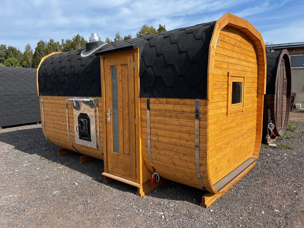 Sauna mobilna 4m na 2.2m z przedsionkiem