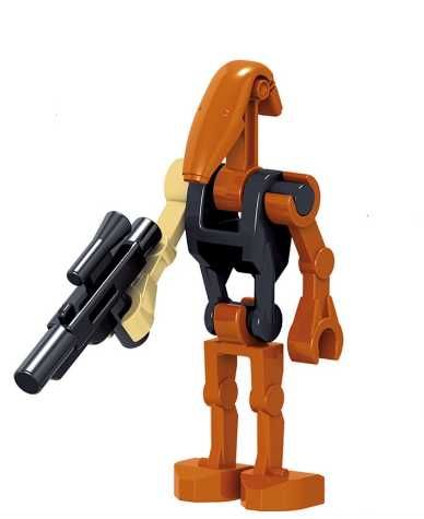 4 sztuki Figurki Star Wars Droid bojowy z blasterem komp. z Lego