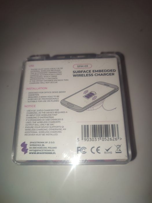 Ładowarka Indukcyjna Spacetronik SPM-03 NOWA