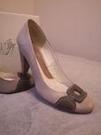 Buty na obcasie damskie skóra roz. 37