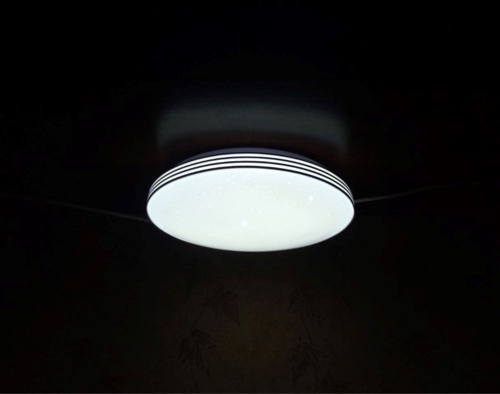 LED Люстра Светильник Светодиодный Серебро 4 пол. Потолочный 24w
