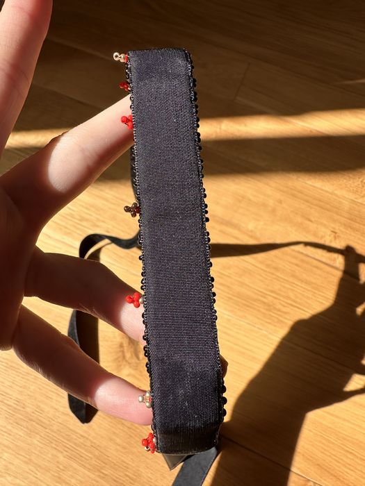 Силянка, чокер з бісеру, стрічковий гердан