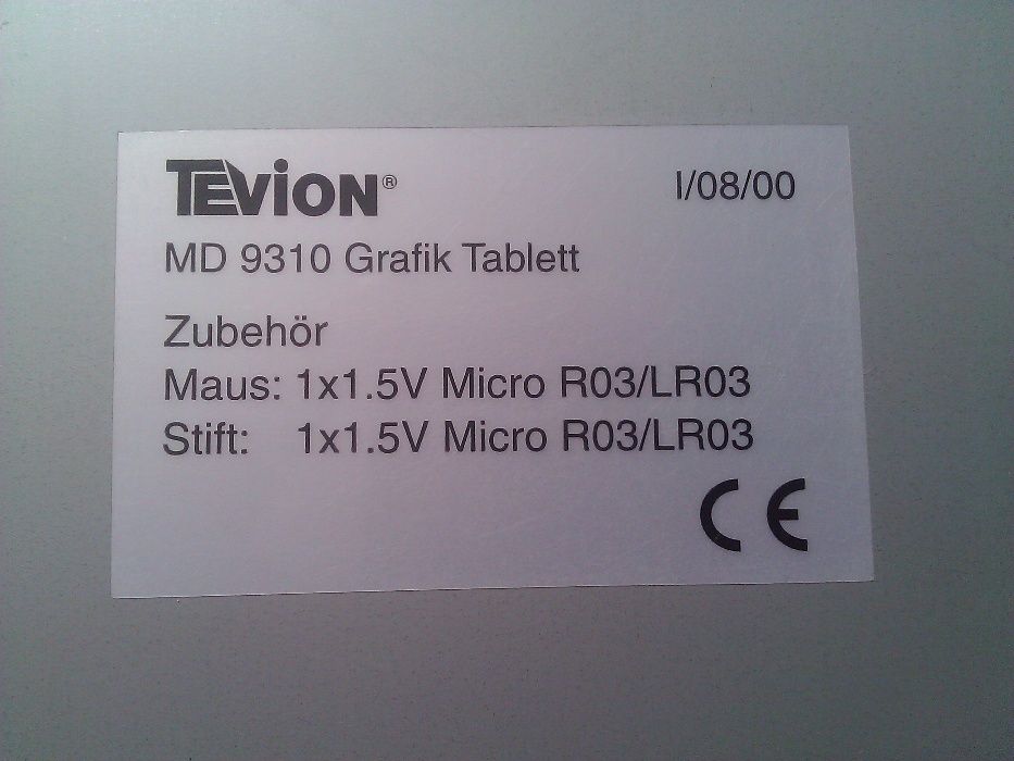графический планшет Tevion MD 9310 grafik tablett
