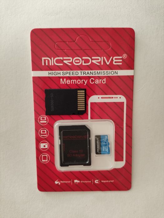 Micro SD 64gb + adaptador Memory stick pro duo
