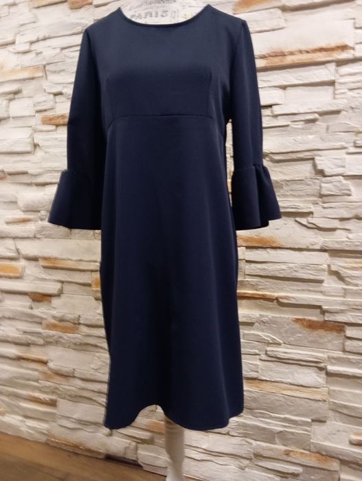 Granatowa sukienka Blu Orchid Włochy r. M.   W.B.M.