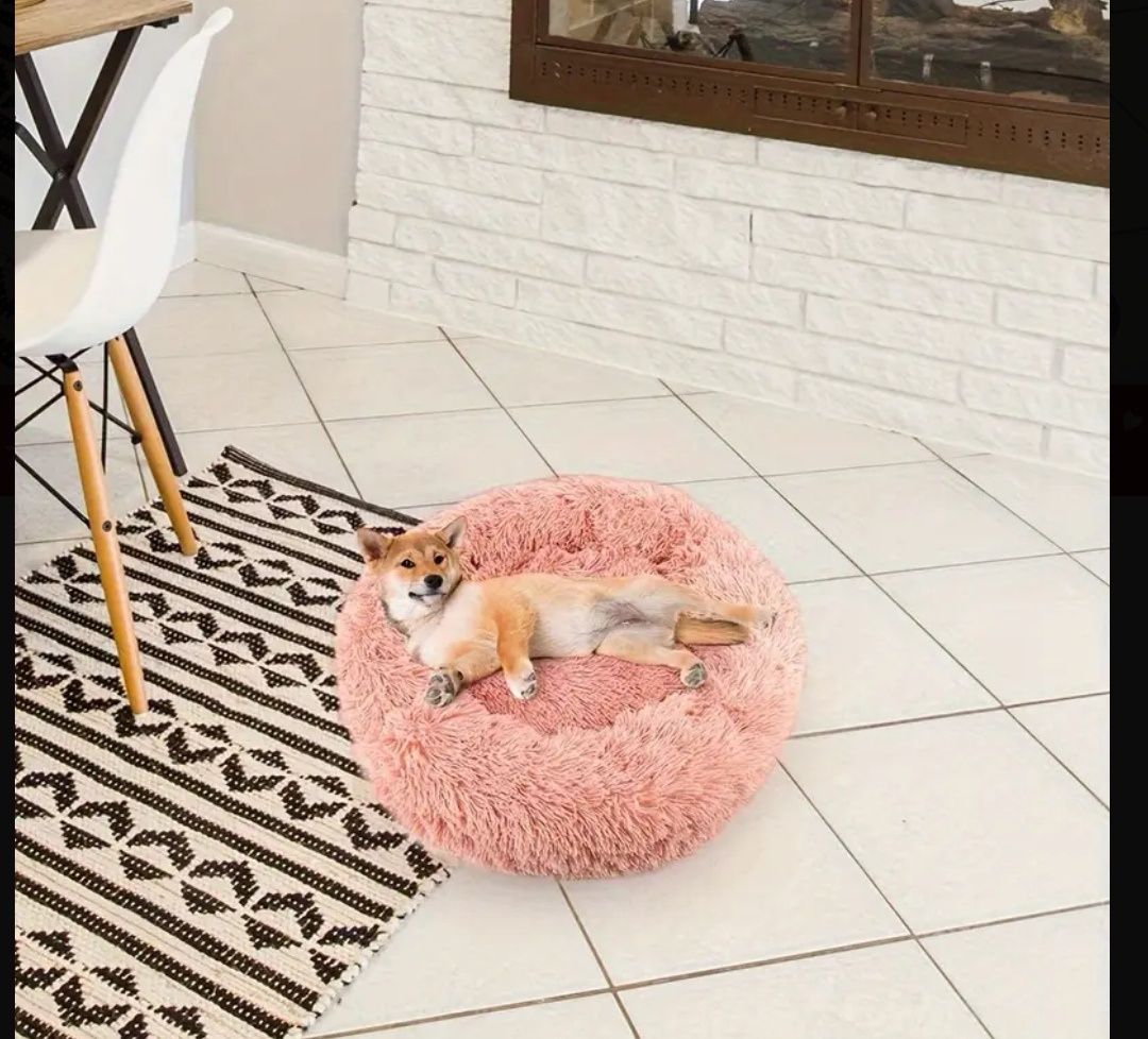 Nowe legowisko dla psa/kota Puppy Love 50cm różowe wysyłka tego samego