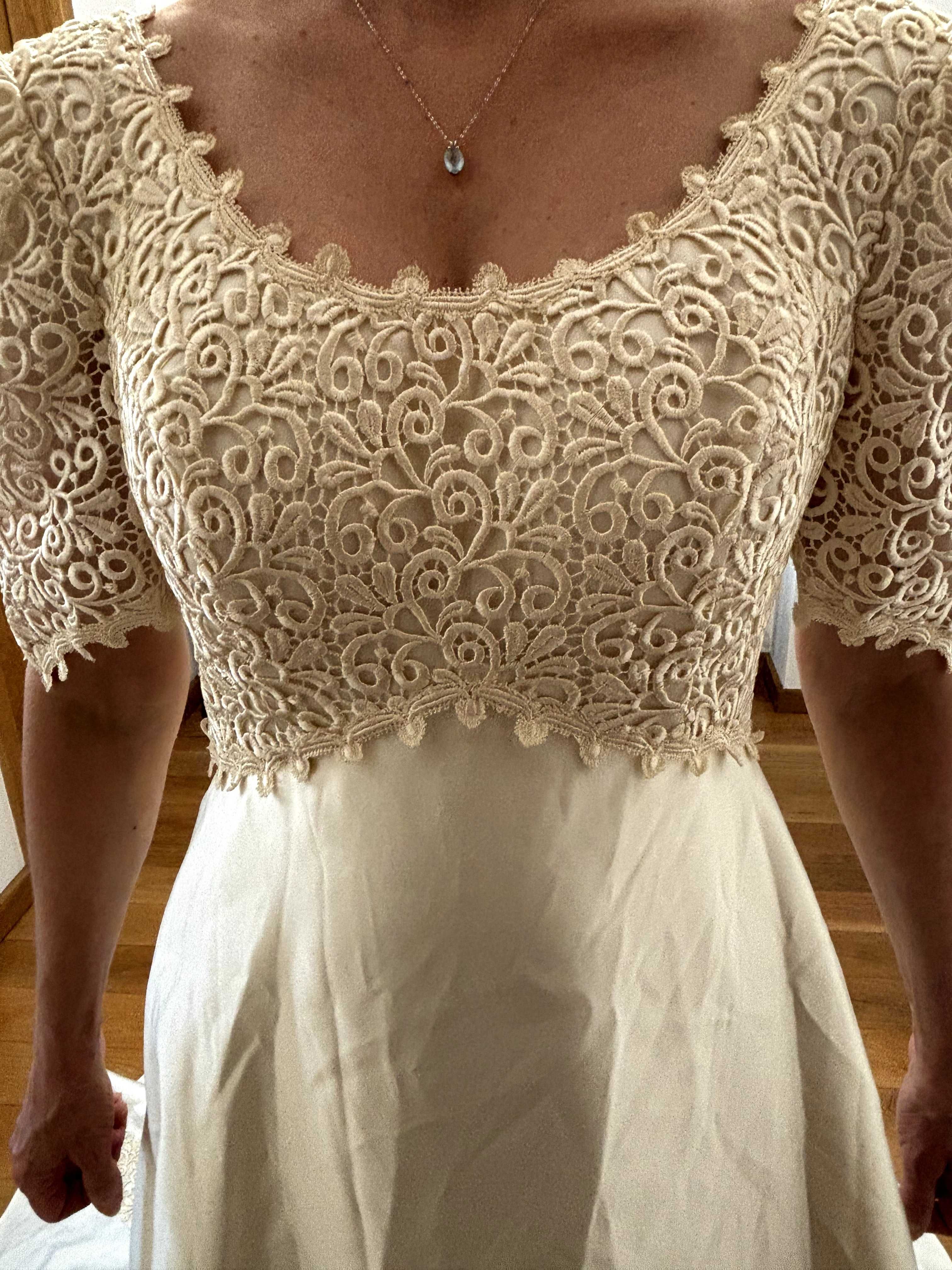 Vestido de noiva novo alta costura Made in Italy