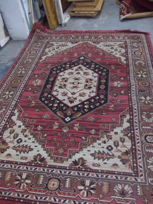 Stary dywan tkany 310 x 220 cm. prawdopodobnie wełniany