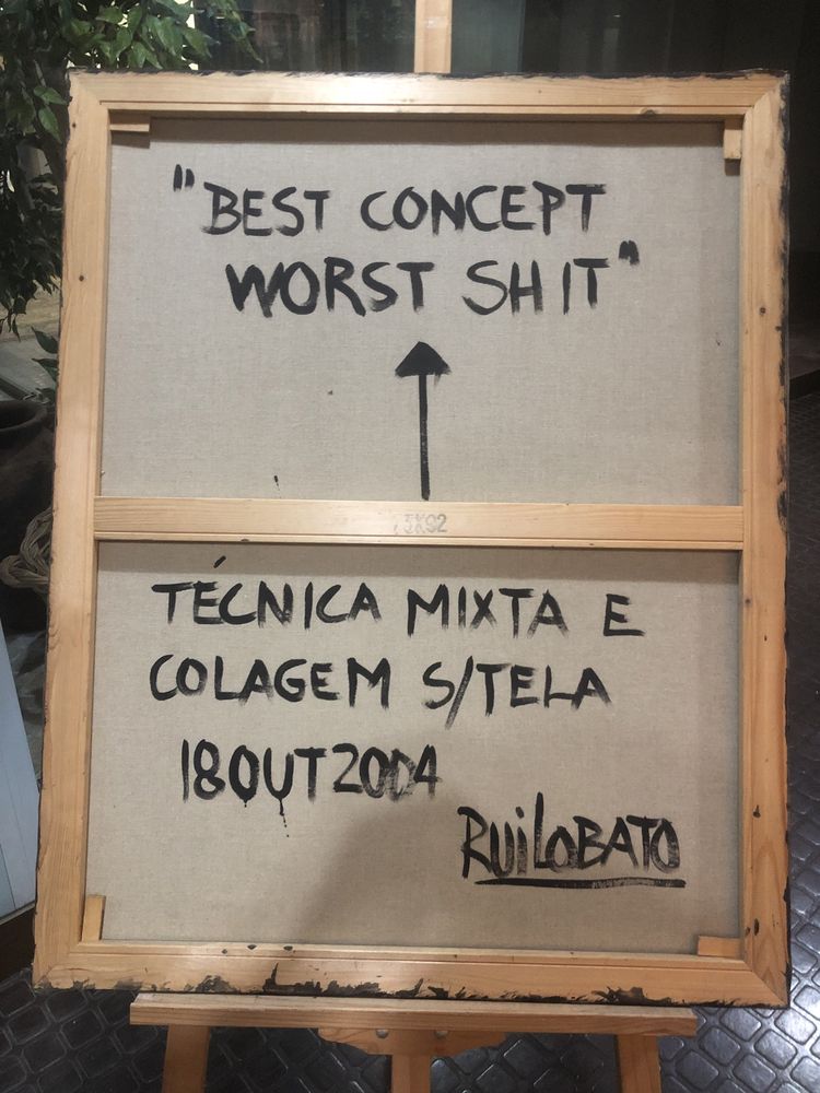 Tecnica mista sobre tela assinado