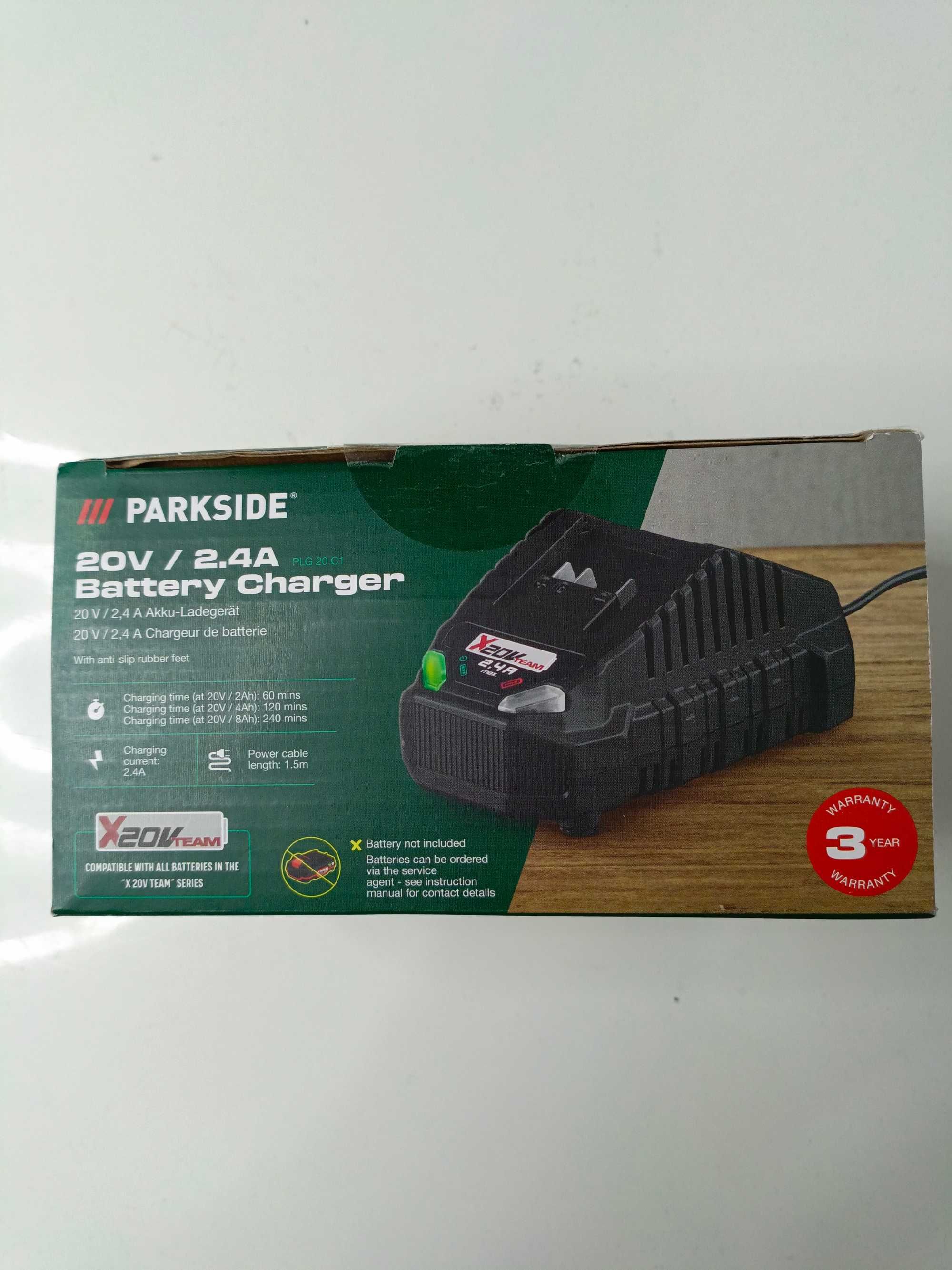 NOWA ładowarka do akumulatorów Parkside PLG 20 C1 20V