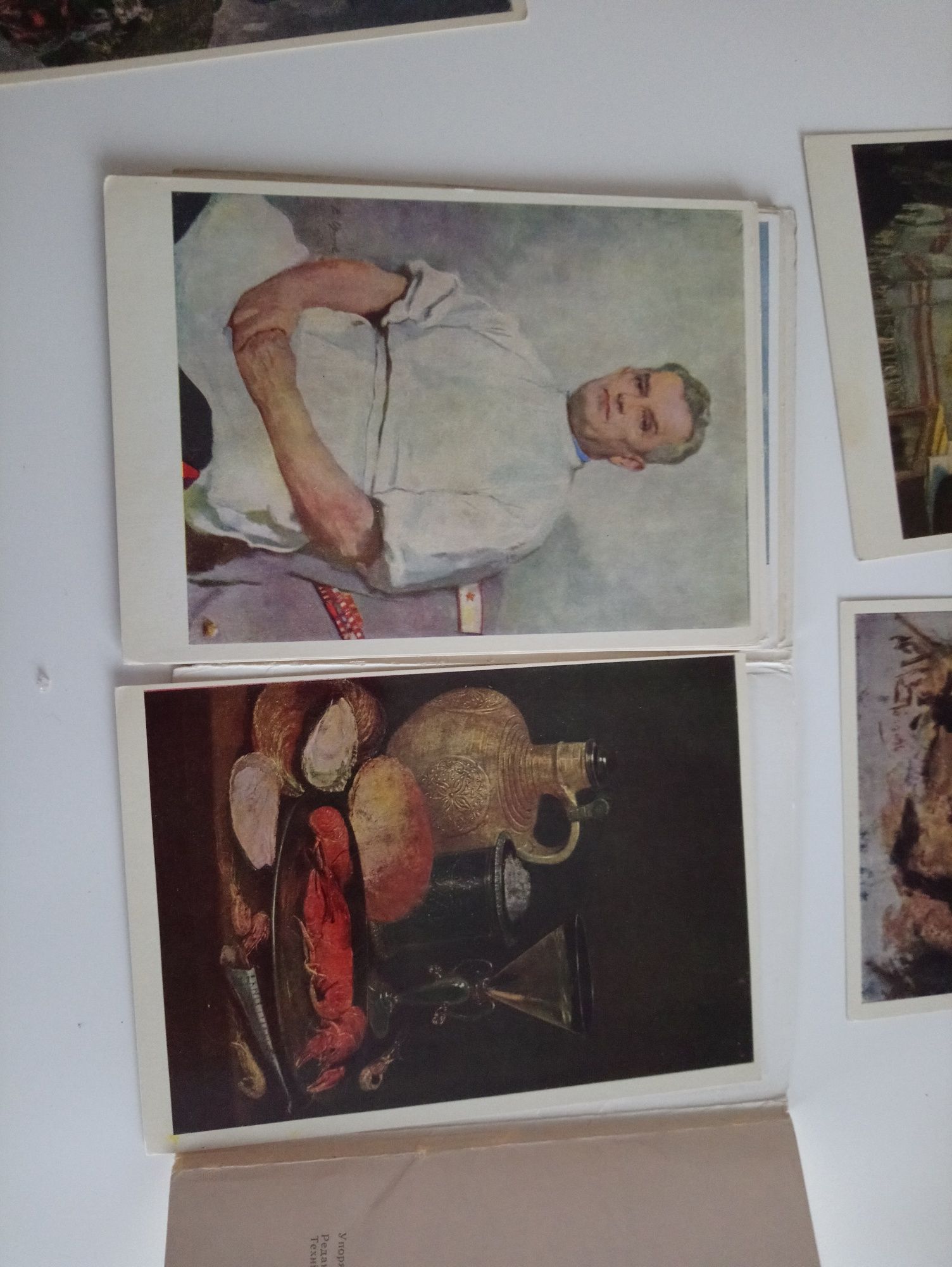 pocztówki-obrazów z Połtawskiego muzeum z 1972 roku, po ukraińsku