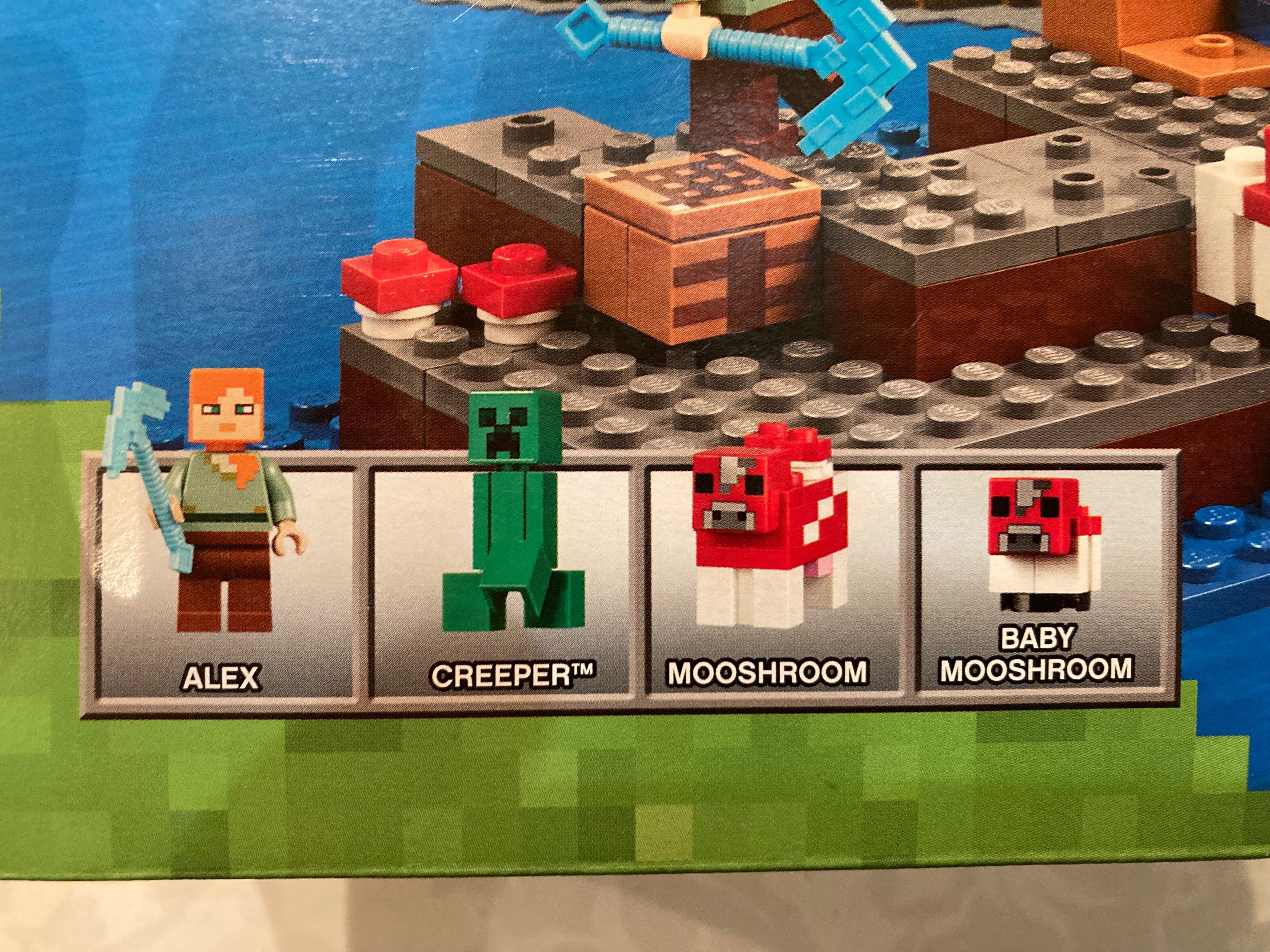 Klocki LEGO minecraft 21129 grzybowa wyspa NOWE prezent
