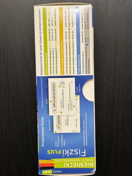Fiszki Plus Niemiecki Zwroty Konwersacyjne poziom A1 B1