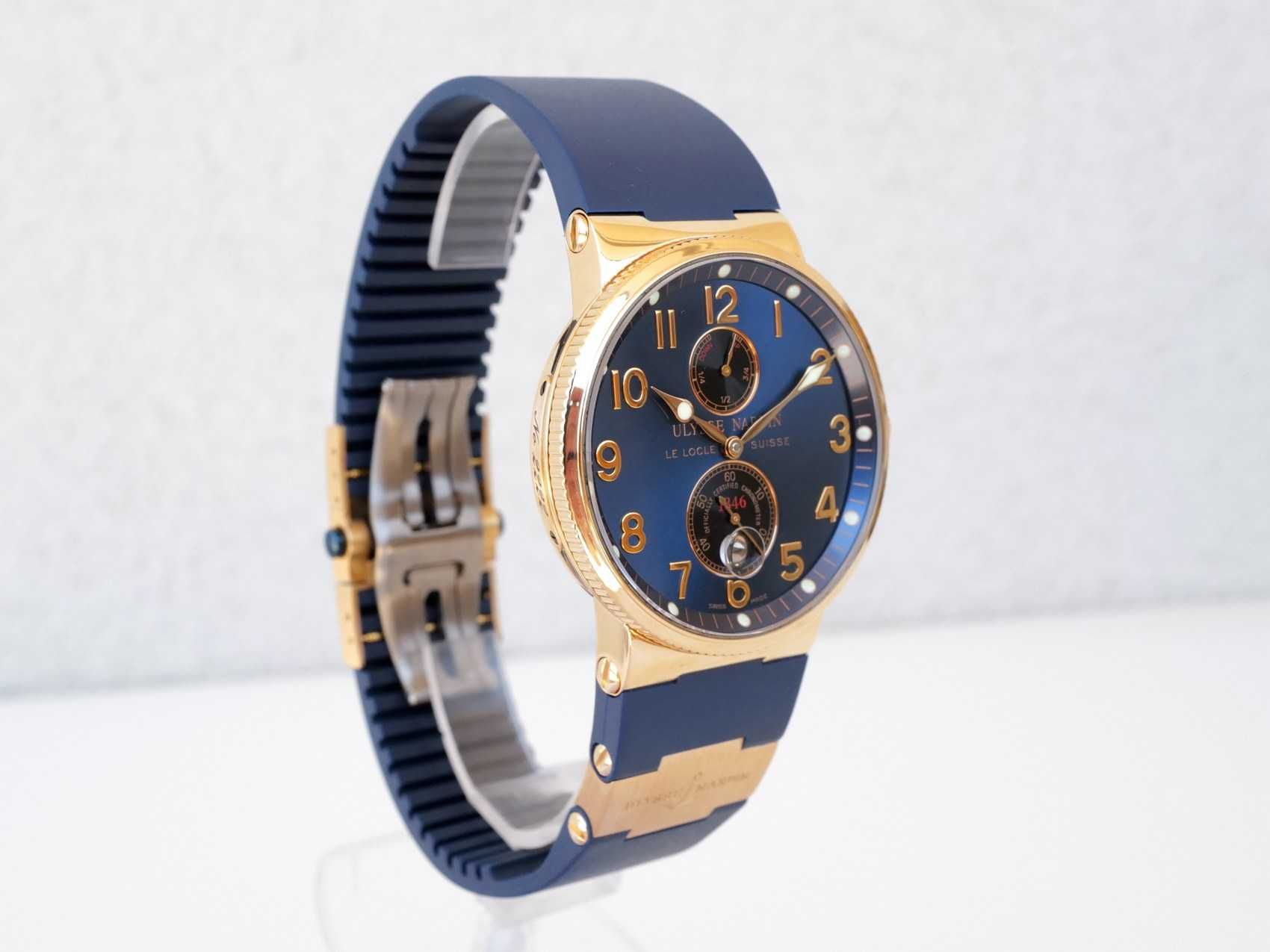 Ulysse Nardin Marine Chronometer 41mm 18K Rose Gold Blue Dial