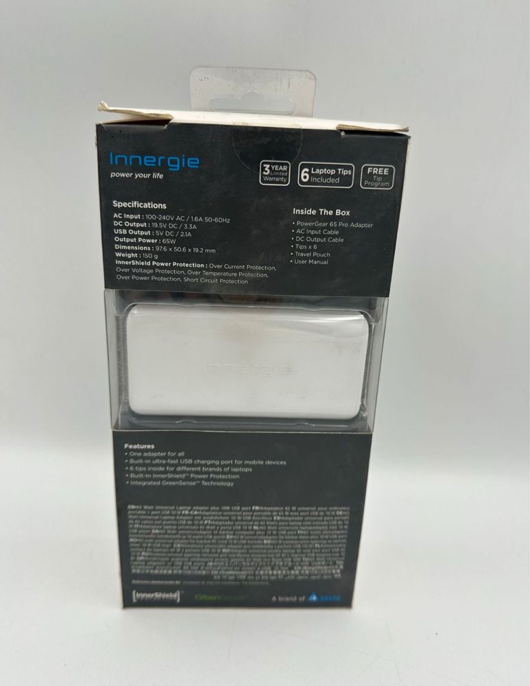 NOWY Zasilacz Innergie PowerGear 65Pro ADP-65LD ARA 65W