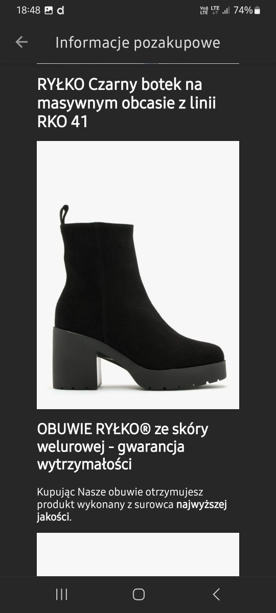 Buty damskie Ryłko